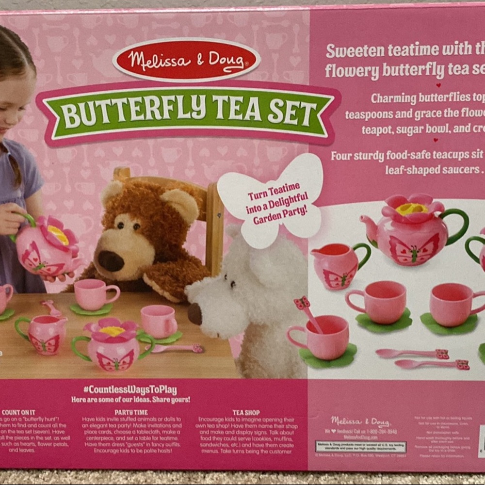 Melissa & Doug Butterfly Tea Set